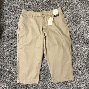 St John's Bay Women’s Capris, mid rise, slender fit, size 14, new with tags